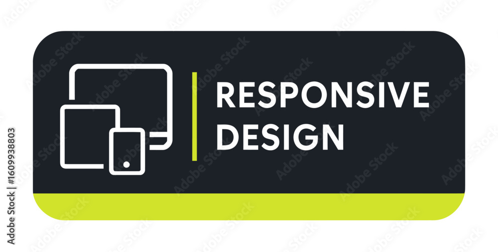 Aufkleber responsive design graphic featuring various devices for a seamless user experience on any screen. mo
