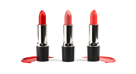 Obraz premium Vibrant lipsticks in various shades, perfect for beauty, fashion, and makeup projects