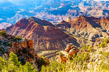 Grand Canyon, a gorge of the Colorado River, which is often considered one of the Wonders of the...