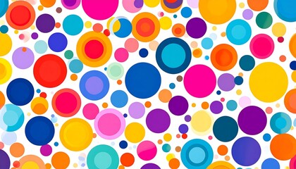 Colorful circles pattern