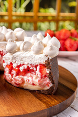 Torta de morango strawberry