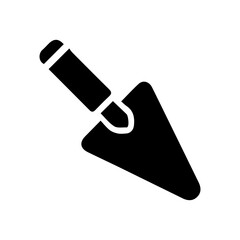 trowel glyph icon