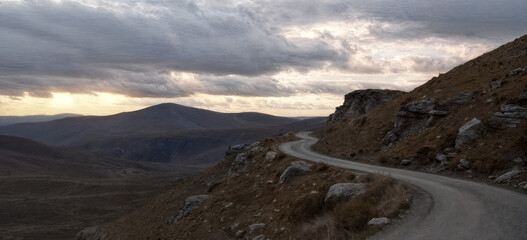 Fototapeta premium sunrise in the mountains