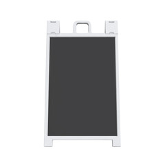 Blank a-frame chalkboard for a cafe menu