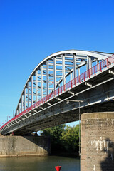 Arnhem Bridge - also named John Frost Bridge. It's famous for its role in the Battle of Arnhem during World War II, specifically Operation Market Garden