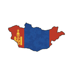 Outline of the country Mongolia with a flag on a white background vector
Vector outline of the country with a flag on a white background