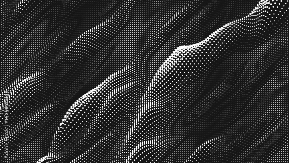 Poster point wave diagonal texture. abstract dot background. technological cyberspace background.