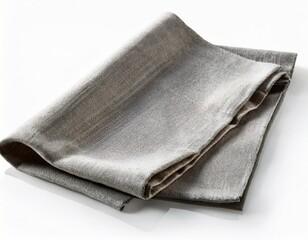 linen table cover isolated on white background