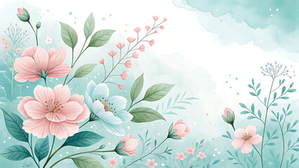 Beautiful Watercolor Floral Design