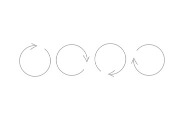 Gray Rotating Arrow Set (Refresh, Cycle, Reload)
