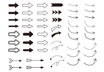矢印のイラストセット04