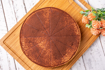 Torta chocolate vanilla mousse