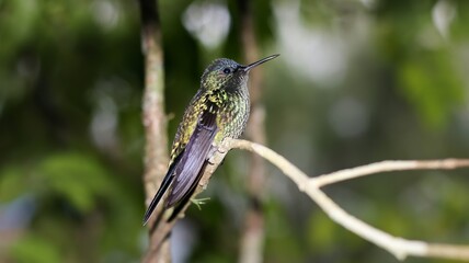 Beija-flor-de-fronte-violeta, pássaro da mata atlântica