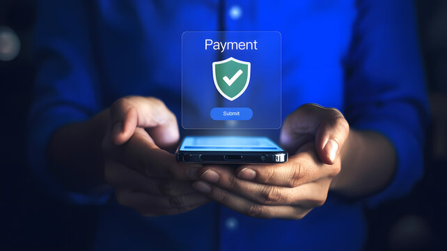 Securely confirm your payment transaction with a simple tap on your smartphone for instant digital confirmation and peace of mind