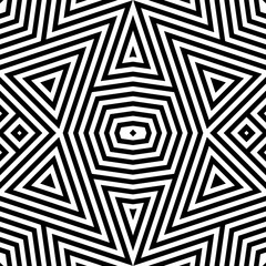 Seamless pattern. Stars, triangles, checks ornament. Geometrical backdrop. Abstract background. Ethnic motif. Geometric figures wallpaper. Digital paper. Ethnical textile print. Web design