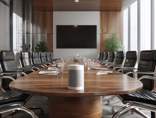 Modern Conference Room with Technology and Stylish Interior Design