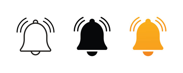 bell notification icon vector