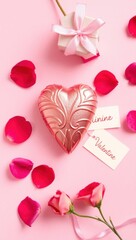 Sweet Valentine: Heart-Shaped Chocolate with Romantic Details