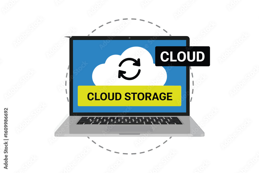 Poster seamlessly access and synchronize your digital world with modern cloud storage solutions, boosting p