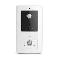 Obraz premium Sleek White Smart Video Intercom System for Modern Home and Office Access Control and Security