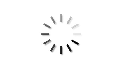 animation - loading circle icon on white background.animated circle loading gif video icon 4K video - Powered by Adobe