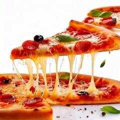 Pizza slices flying, isolated on white background. Delicious peperoni pizza slices pepperoni.jpg