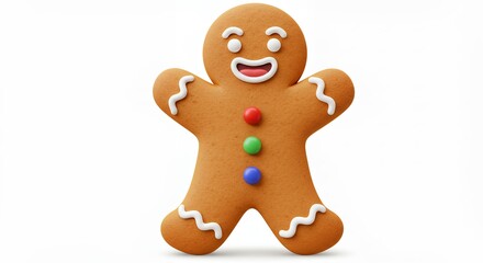 Gingerbread man cookie illustration