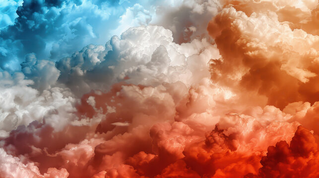 Misty sky background with cloud texture and soft light creates stunning visual experience. vibrant colors blend beautifully, evoking sense of calm and wonder