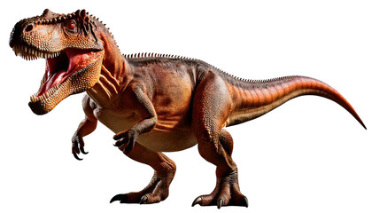 dinosaur isolated on white background, png, ai generated. 
