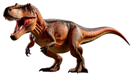 dinosaur isolated on white background, png, ai generated. 