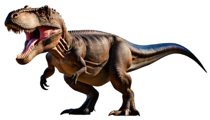 dinosaur isolated on white background, png, ai generated. 
