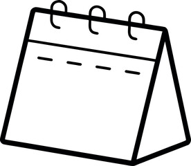 Desk Calendar Vector Illustration