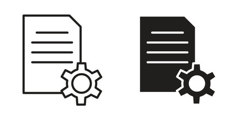 Compile icon outline vector Thin line. flat vector simple elements.