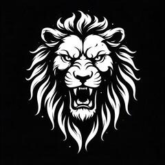 Fototapeta premium monocrome Monarch of the Savanna logo