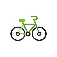 Fototapeta premium bicycle isolated on white background