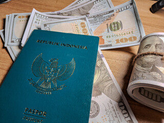 passport and money