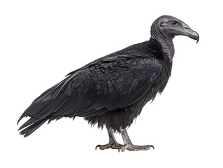 Obraz premium Black Vulture Side Profile