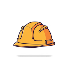 Safety Helmet in Industrial Environment - Illustration for Workplace Safety Awareness