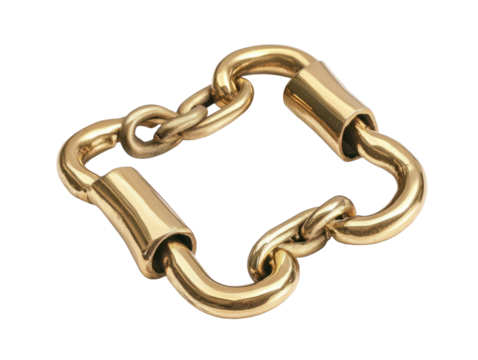 Golden Chain Links Arrangement