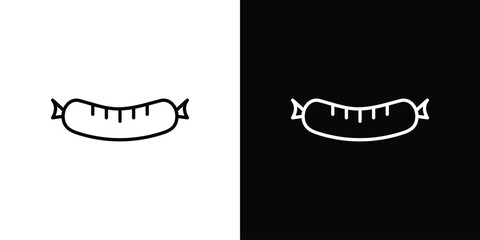 Sausage icon vectors - high quality black style vector icons