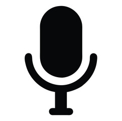 This captures the core elements (microphone, vector, icon) and hints at its use (web, communication, design) without using a colon