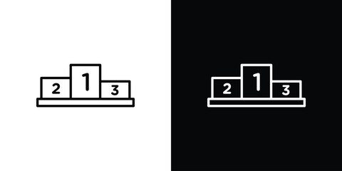 Podium icon vectors - high quality black style vector icons