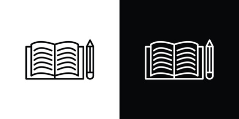 Homework icon vectors - high quality black style vector icons