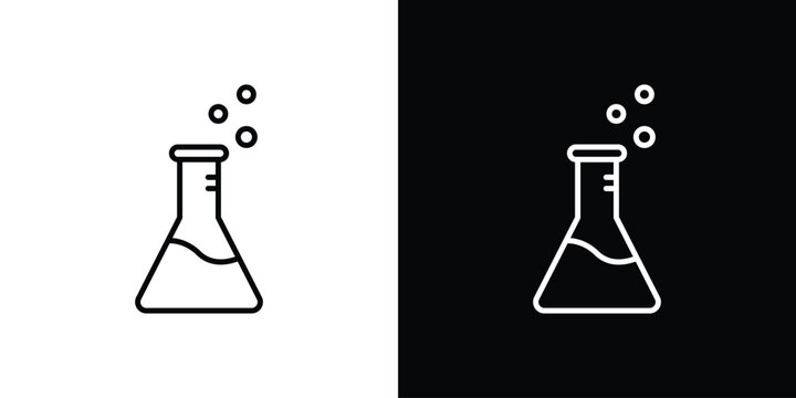 Beaker icon vectors - high quality black style vector icons