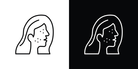 Acne icon vectors - high quality black style vector icons