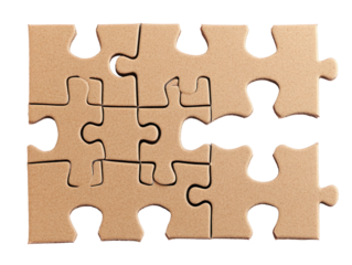 Cardboard Puzzle Pieces
