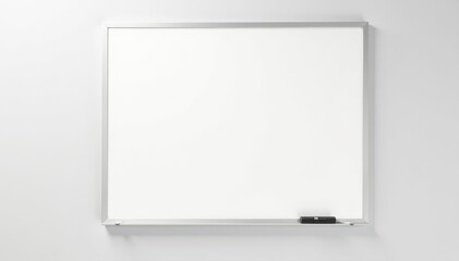 Obraz premium Clean white whiteboard isolated on pure white background , meeting, smooth, presentation