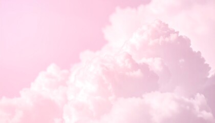Soft pink cloudscape