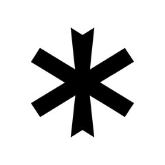 snowflake on white background