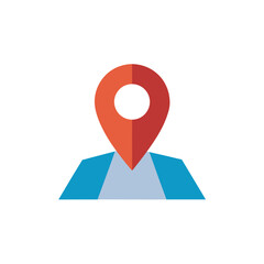 map pointer with pin icon
